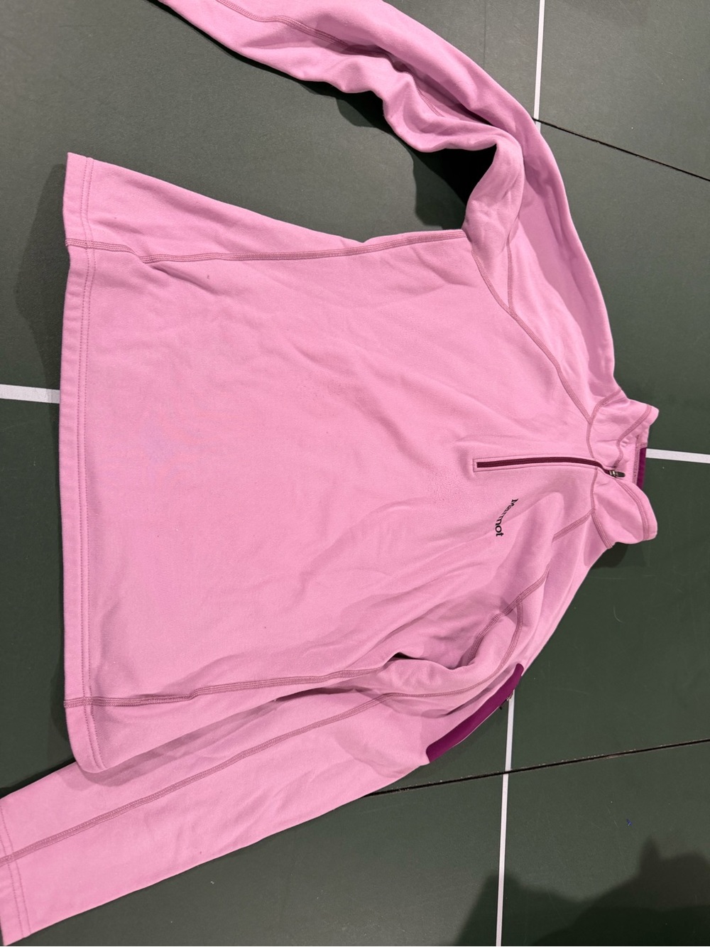 margot Pink Quarter-Zip Turtleneck Pullover